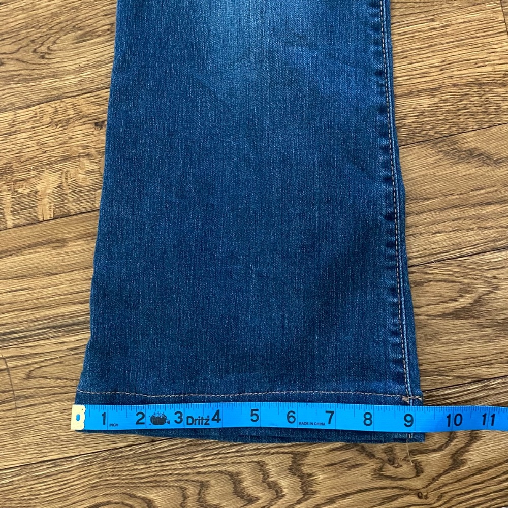 Versatile Happily Grey Flare Dark Wash Blue Jeans - Picture 13 of 13